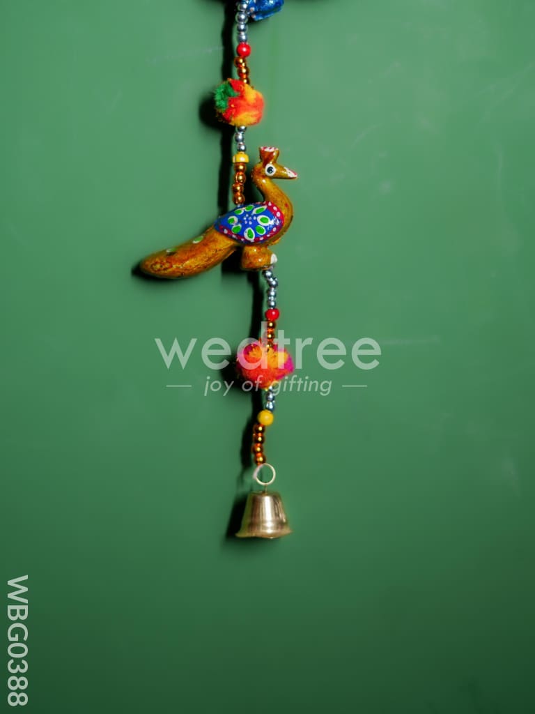 Peacock Thoran with Bells -Medium - WBG0388