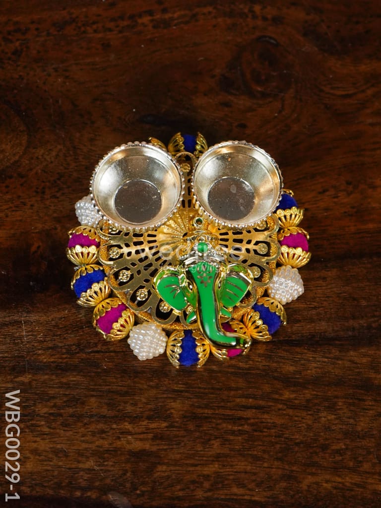 Pearl Ganesh Kumkum Holder - WBG0029