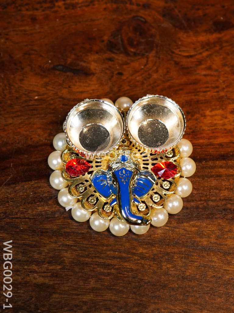 Pearl Ganesh Kumkum Holder - WBG0029