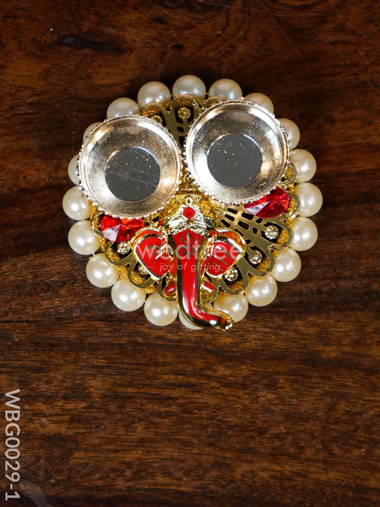Pearl Ganesh Kumkum Holder - WBG0029