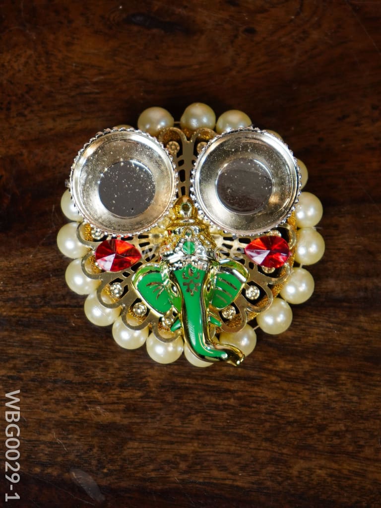 Pearl Ganesh Kumkum Holder - WBG0029