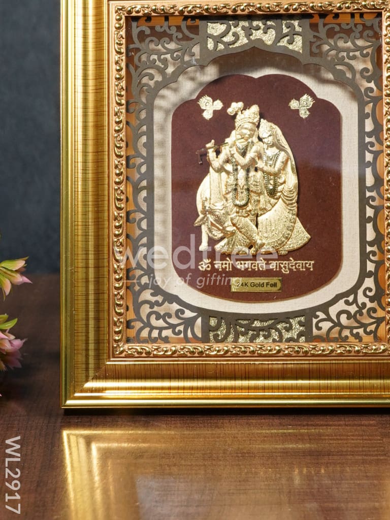 Photo Frame Gold Plated - Radha Krishna - WL2917