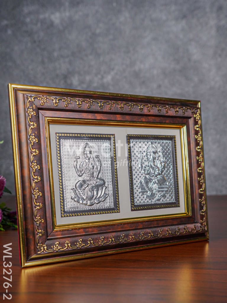 Photoframe Silver Plated - Lakshmi Ganesha - WL3276-2