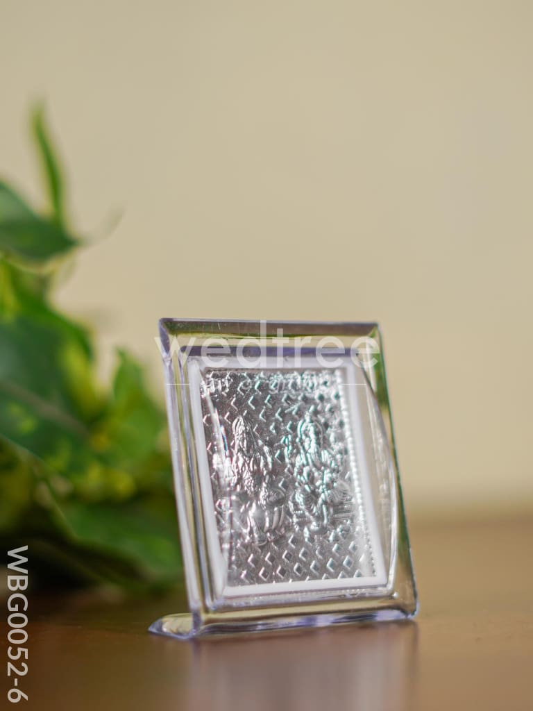 Photoframe with stand Silver Plated - Small - Lakshmi Ganesh - WBG0052-6