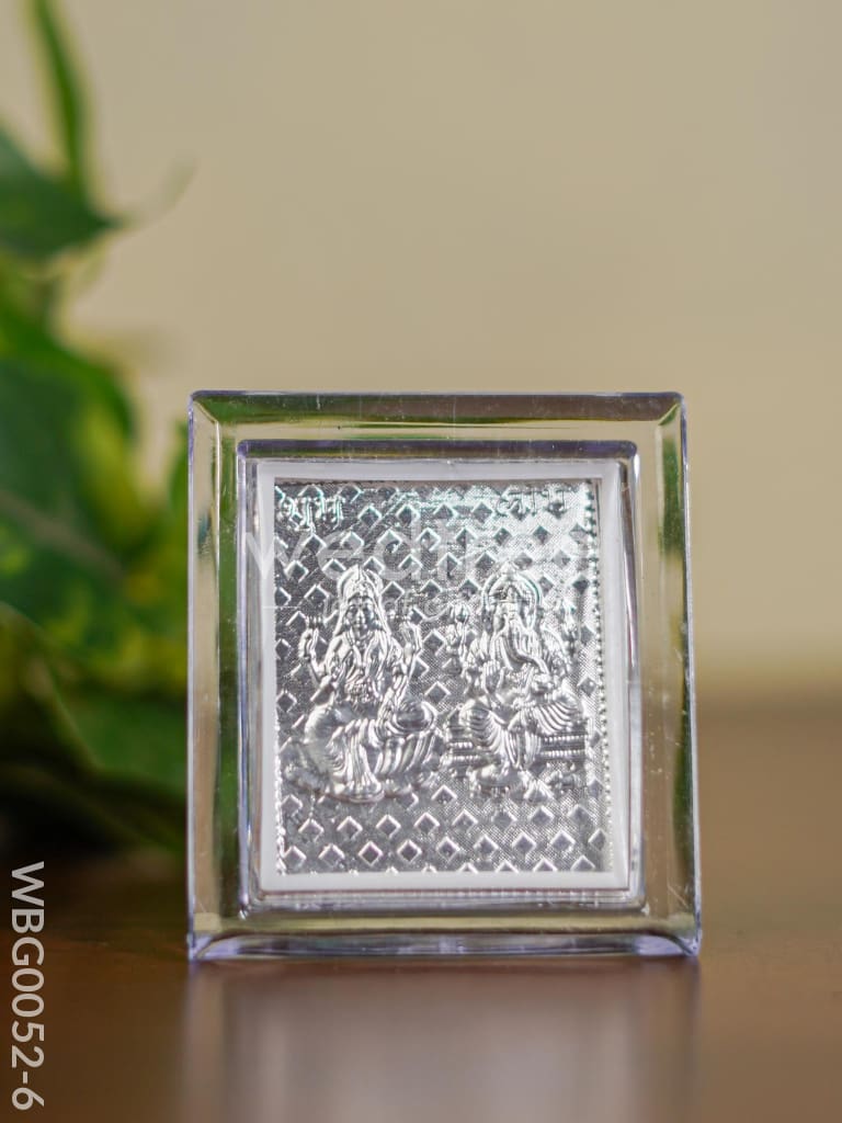 Photoframe with stand Silver Plated - Small - Lakshmi Ganesh - WBG0052-6