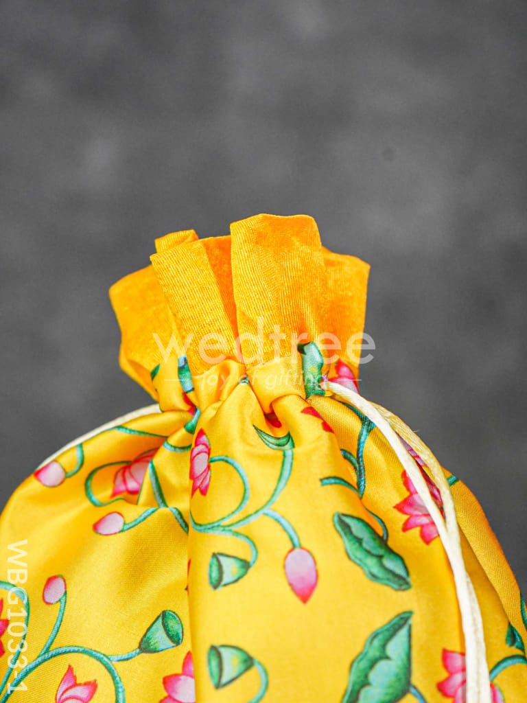 Pichwai Print String Bag - WBG1033