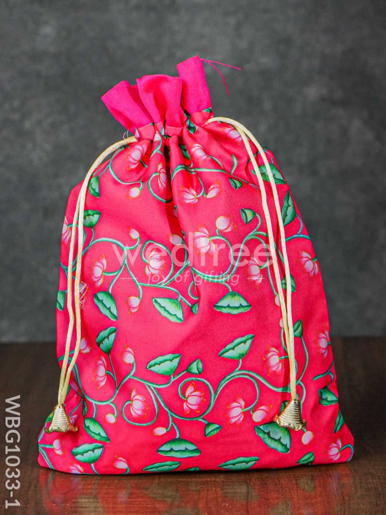 Pichwai Print String Bag - WBG1033