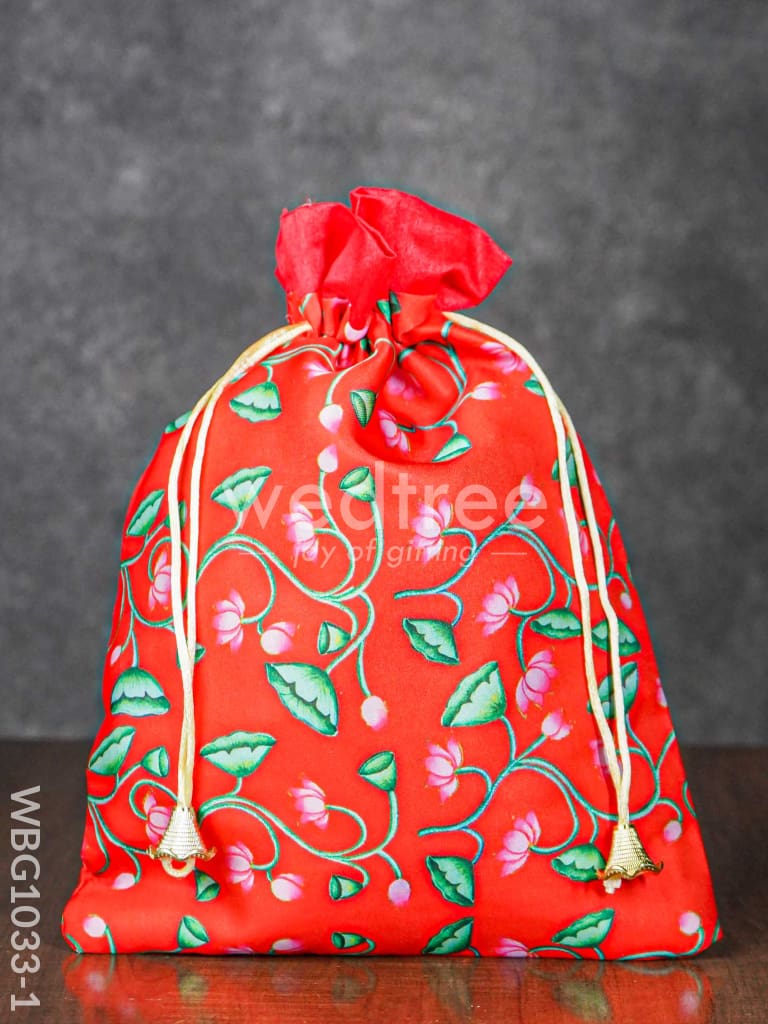 Pichwai Print String Bag - WBG1033