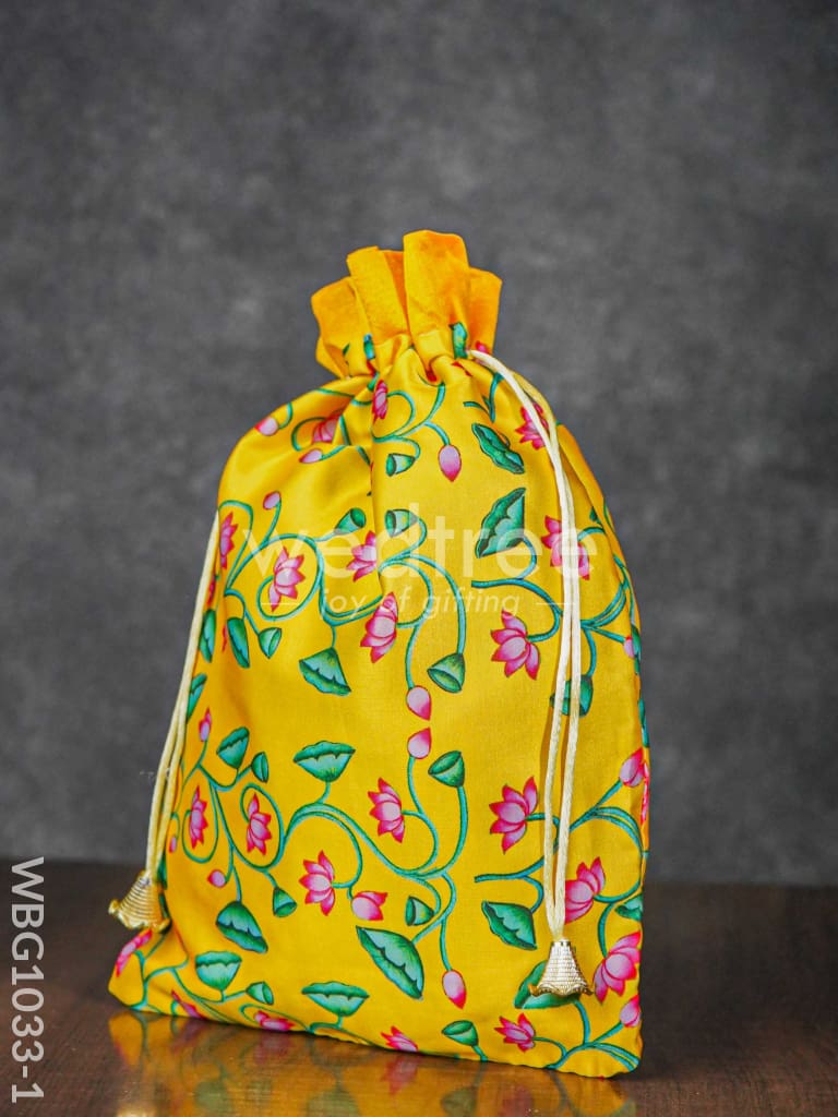 Pichwai Print String Bag - WBG1033