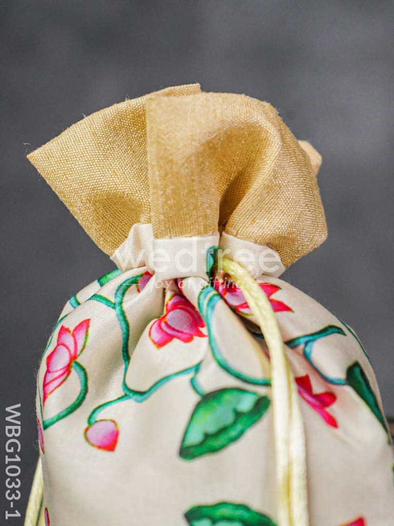 Pichwai Print String Bag - WBG1033