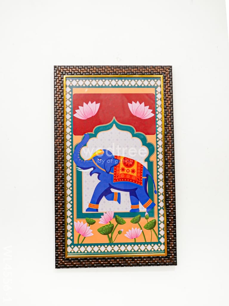Pichwai Printed Elephant Frame - WL4556