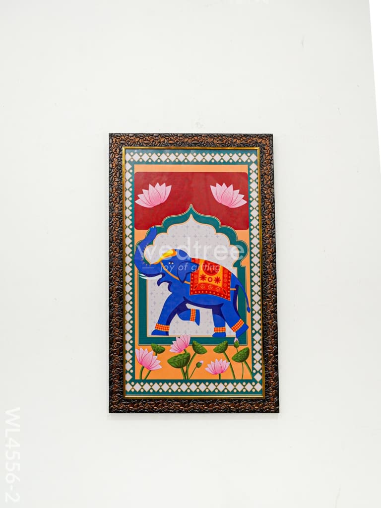 Pichwai Printed Elephant Frame - WL4556