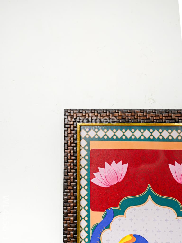 Pichwai Printed Elephant Frame - WL4556