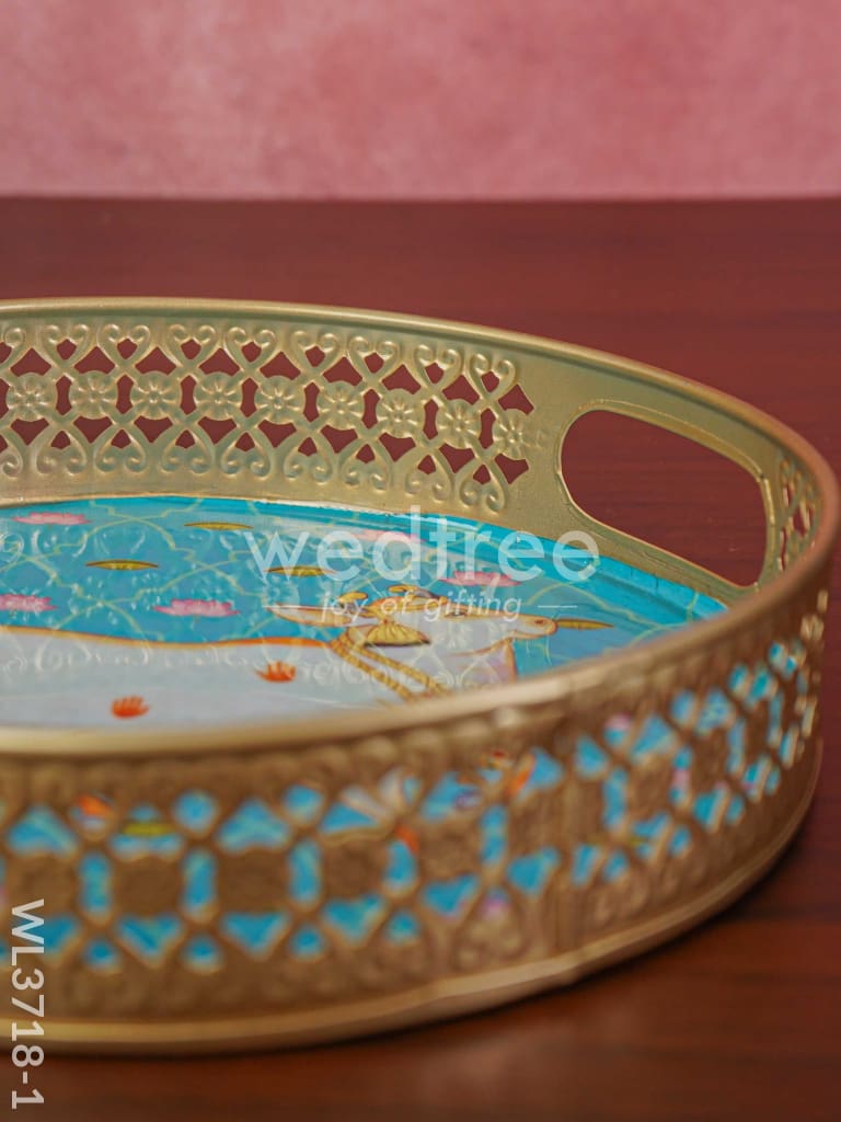 Pichwai Printed Tray - 10 inch - WL3718