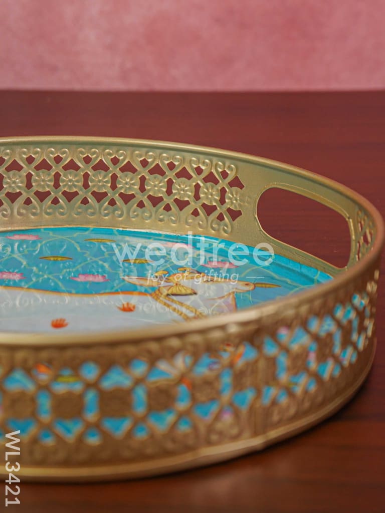 Pichwai Printed Tray - Set of 2 - WL3421