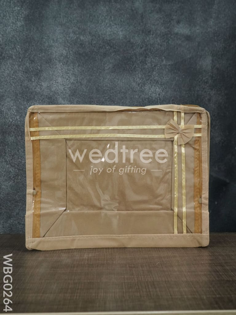 Plain Transparent Double Saree Cover - 3 Inches - WBG0264