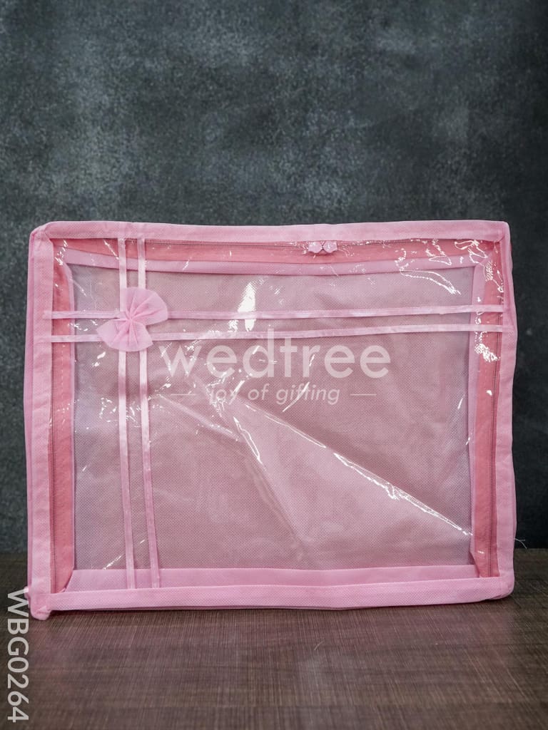 Plain Transparent Double Saree Cover - 3 Inches - WBG0264