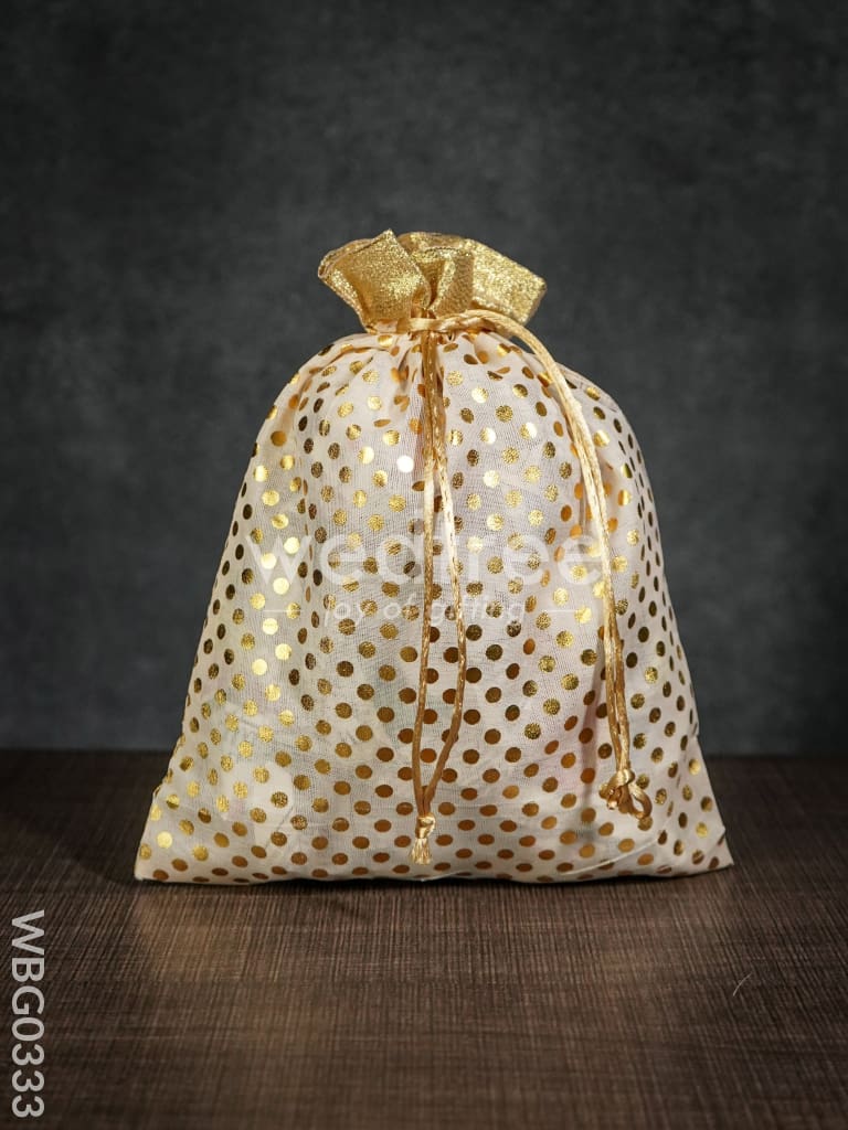 Polka Dots String Bag - 8 X 11 Inches - WBG0333