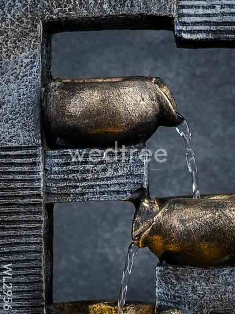 Polyresin 4-step Diya Water Fountain - WL2956