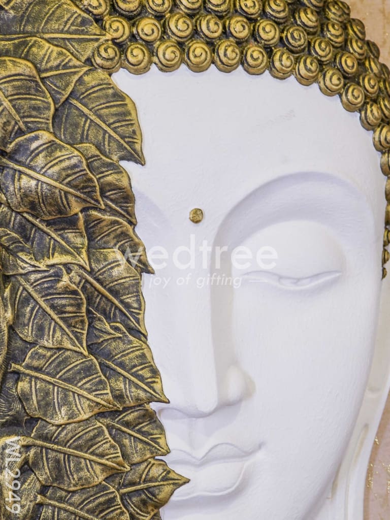 Polyresin Buddha Face Hanging with Bodhi Tree - WL2949
