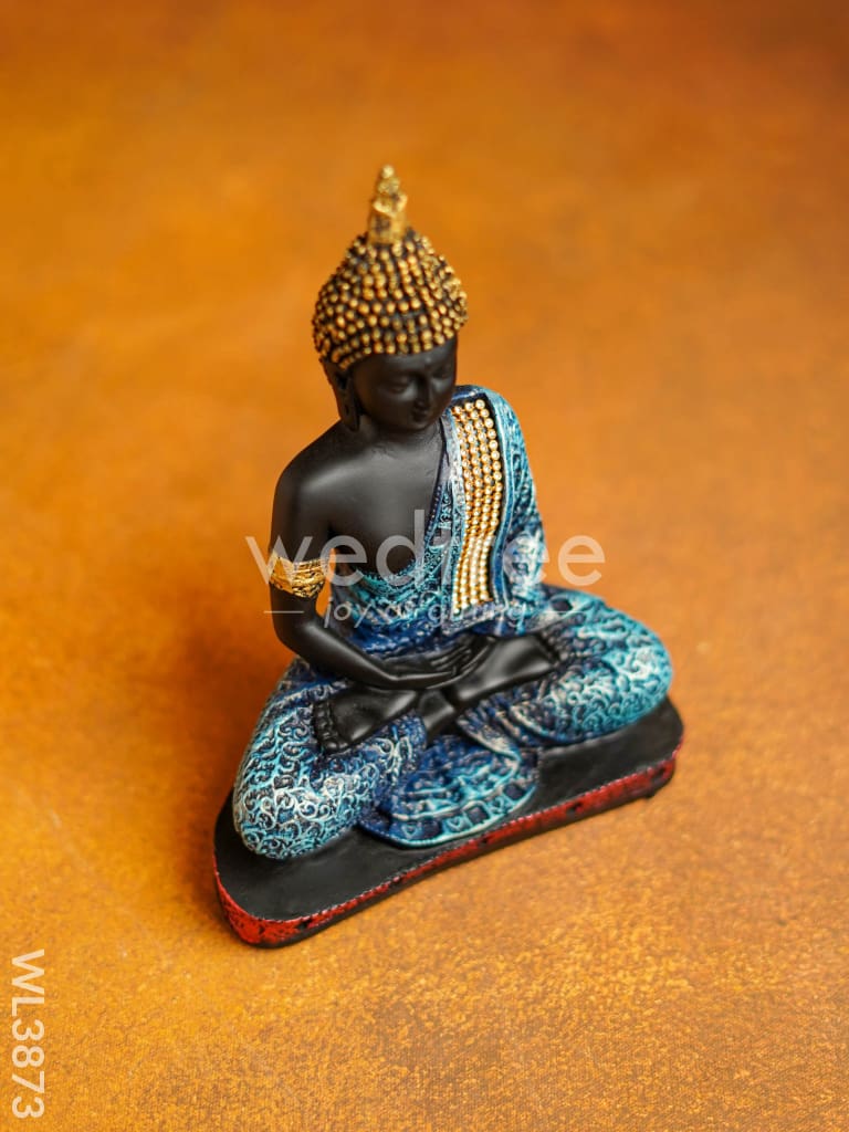 Polyresin Buddha on Podium - 9.5 inch - WL3873