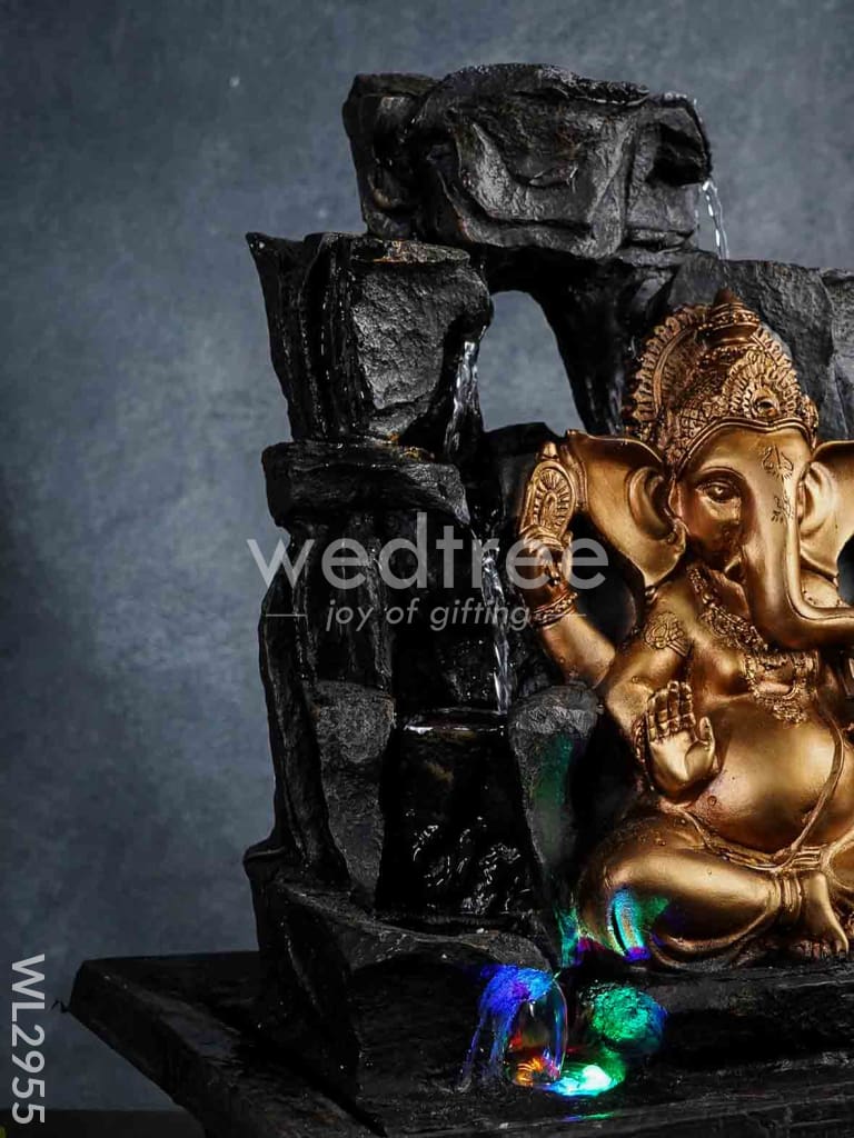 Polyresin Ganesha Water Fountain - WL2955