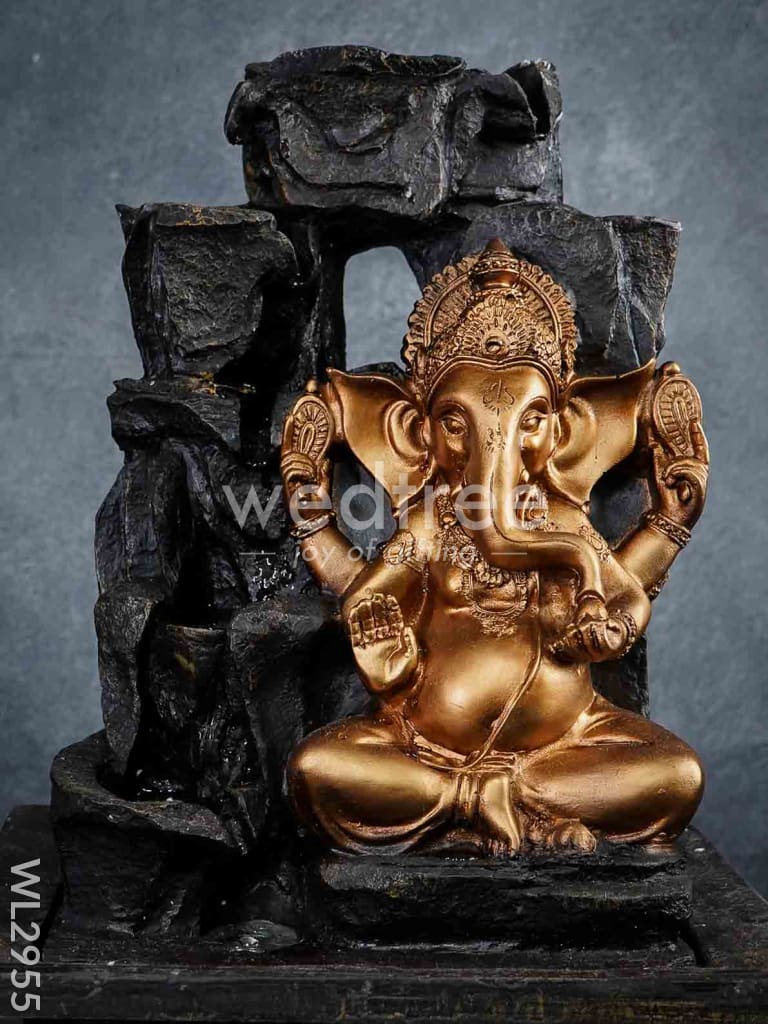 Polyresin Ganesha Water Fountain - WL2955