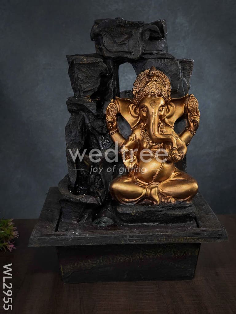 Polyresin Ganesha Water Fountain - WL2955