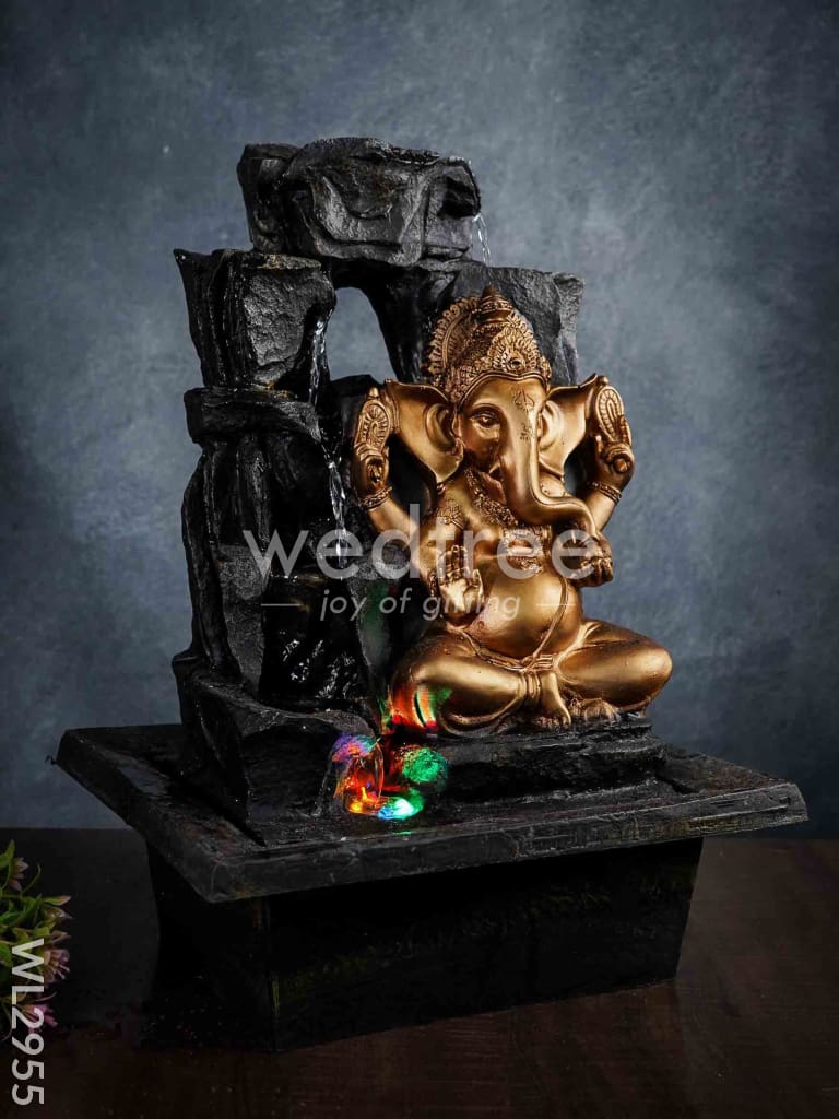 Polyresin Ganesha Water Fountain - WL2955