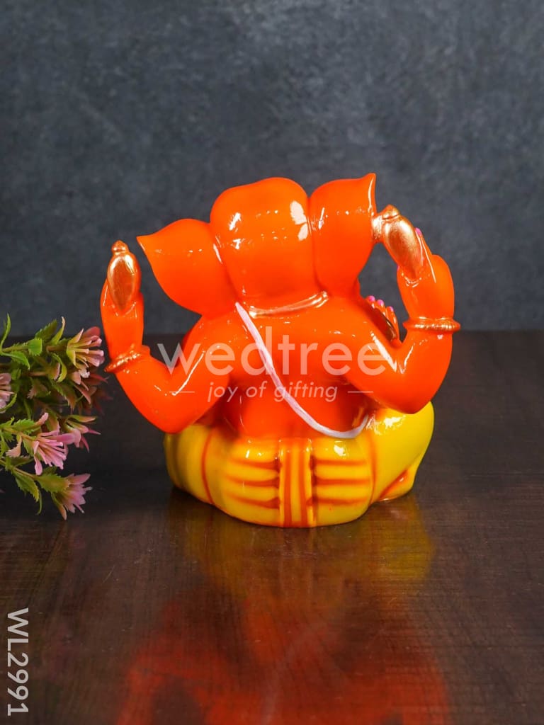 Polyresin Laddu Ganesha Idol - WL2991