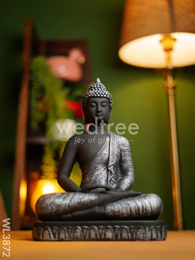 Polyresin Meditating Buddha - 12 inch - WL3872