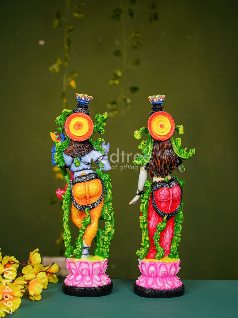 Polyresin Radha Krishna Idol - 14 inch - WL4697