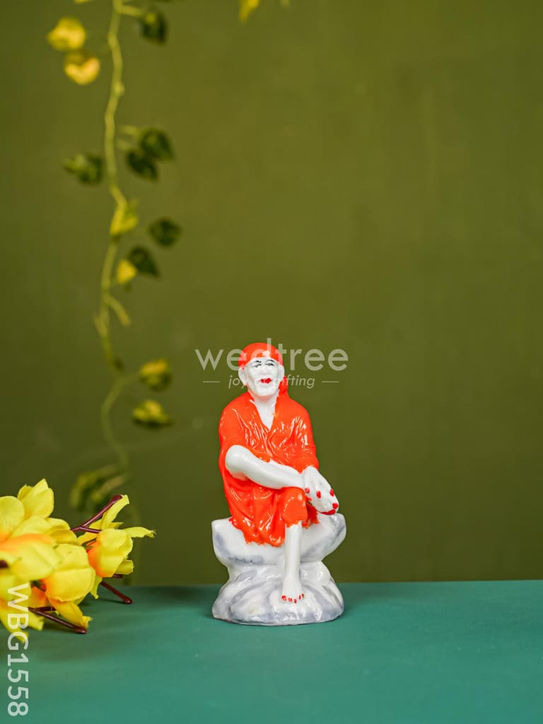 Polyresin Sai Baba Idol - 4 inch - WBG1558