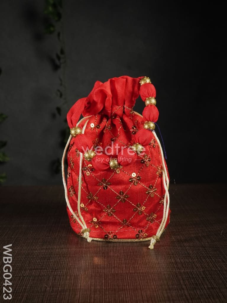 Potli Bag with Chamki Work - WBG0423