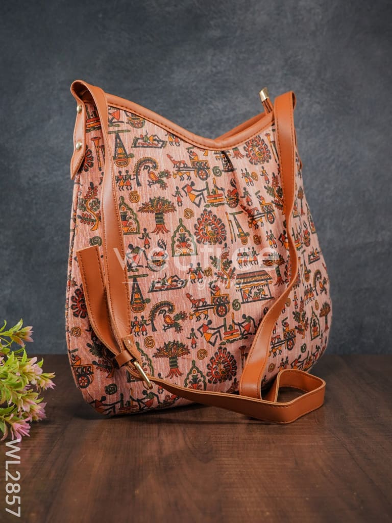 Printed Fabric Sling Bag - WL2857