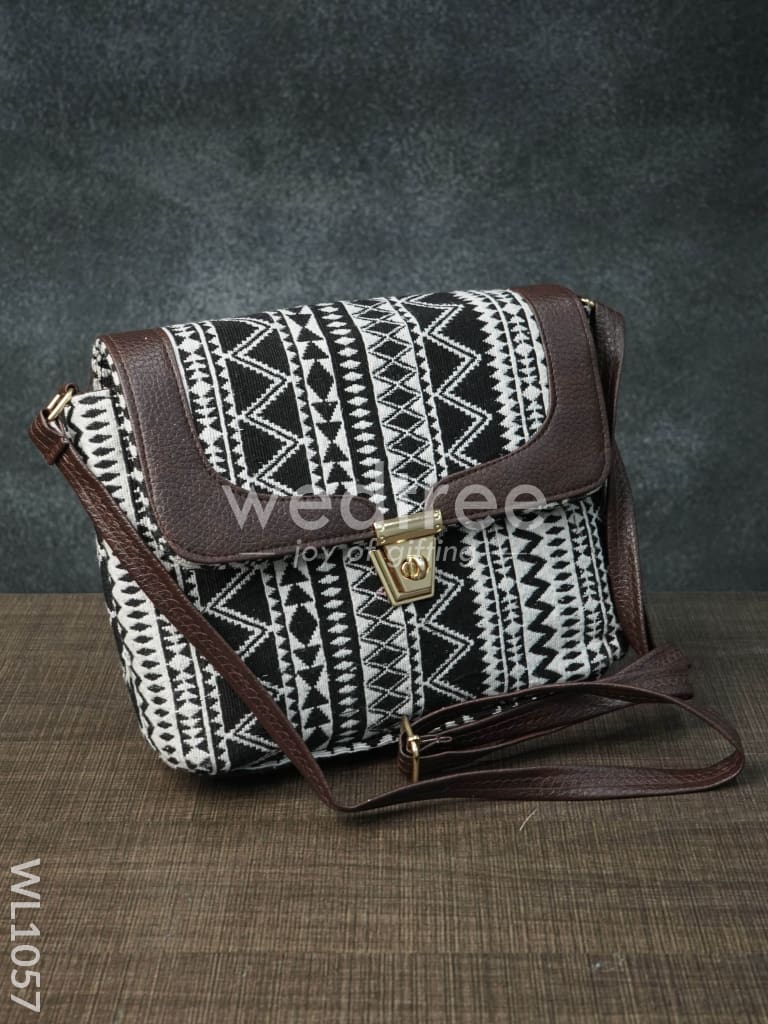 Printed Jacquard Sling Bag (Assorted) - WL1057