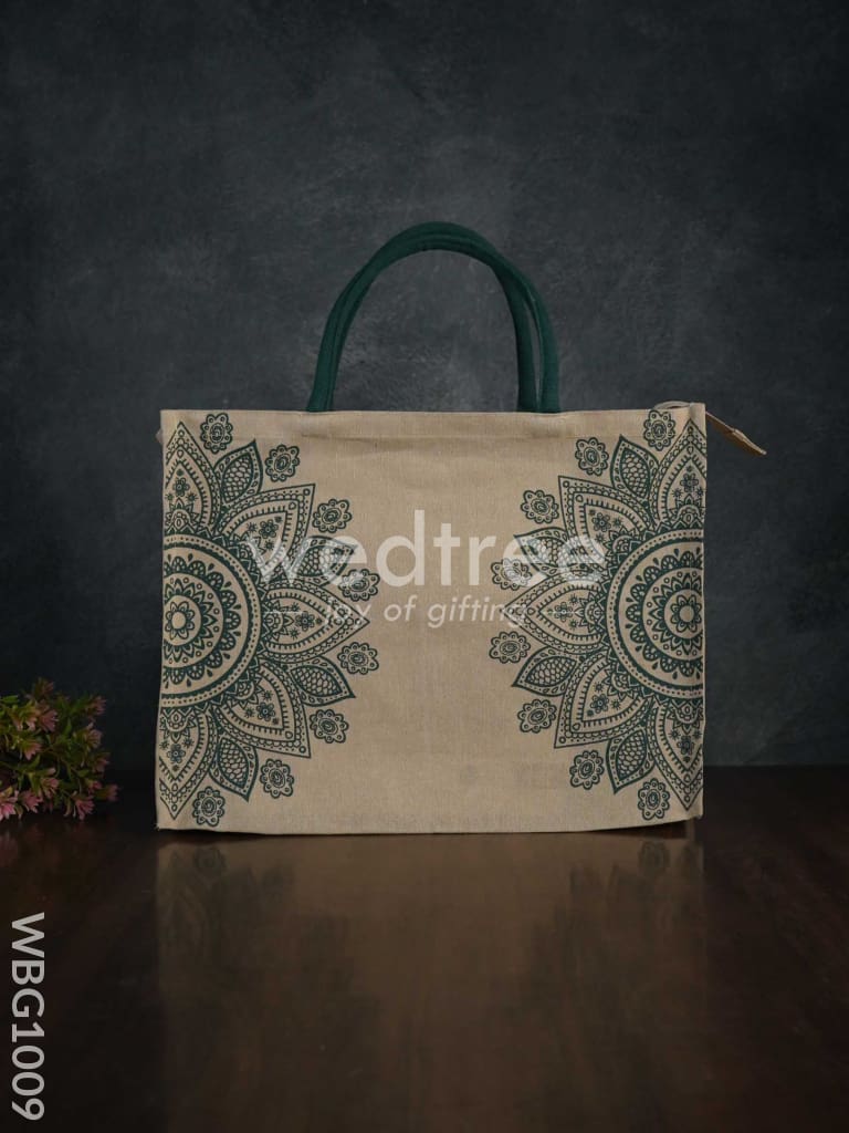Printed Juco Bag - Mandala Art - WBG1009