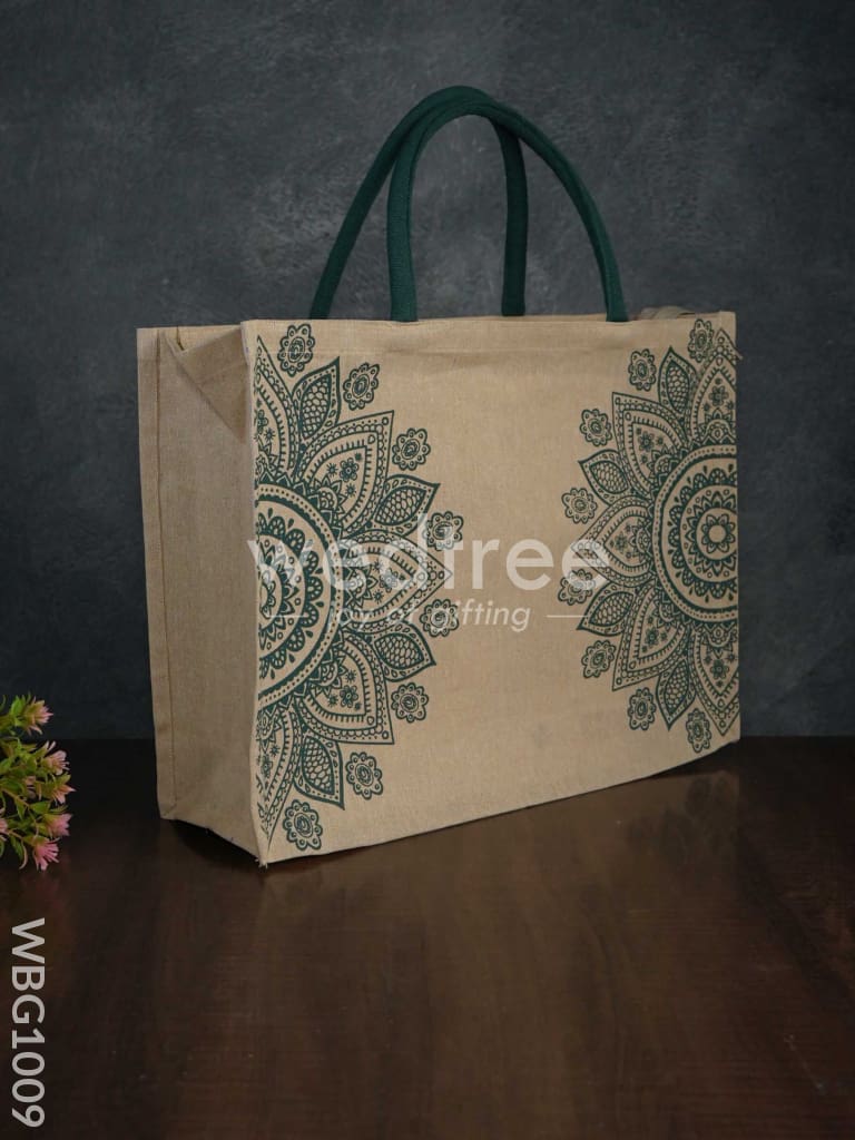 Printed Juco Bag - Mandala Art - WBG1009