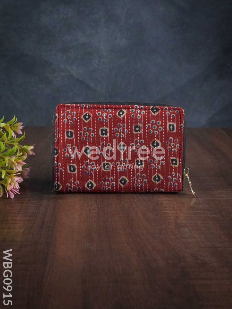 Printed Wallet in Cotton Fabric - WBG0915