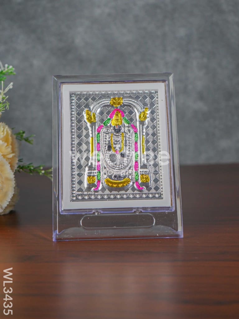 Pure Silver Tirupathi Balaji Photoframe with Stand - WL3435