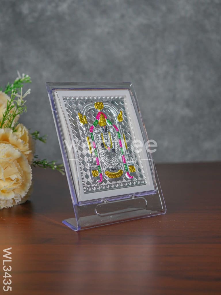 Pure Silver Tirupathi Balaji Photoframe with Stand - WL3435