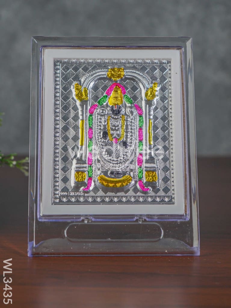 Pure Silver Tirupathi Balaji Photoframe with Stand - WL3435