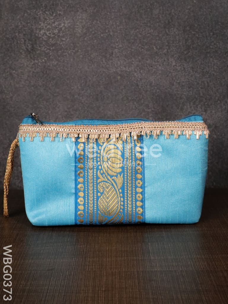 Purse with Mango Zari and Golden lace - WBG0373