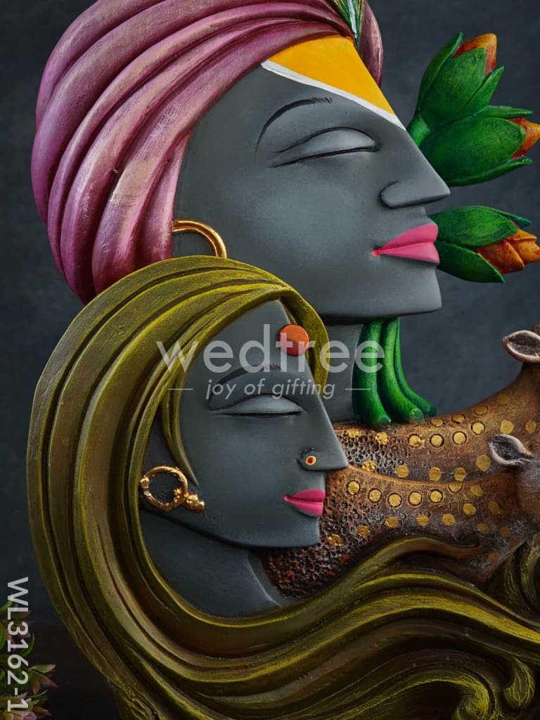 Radha Krishna Idol with Deer - WL3162
