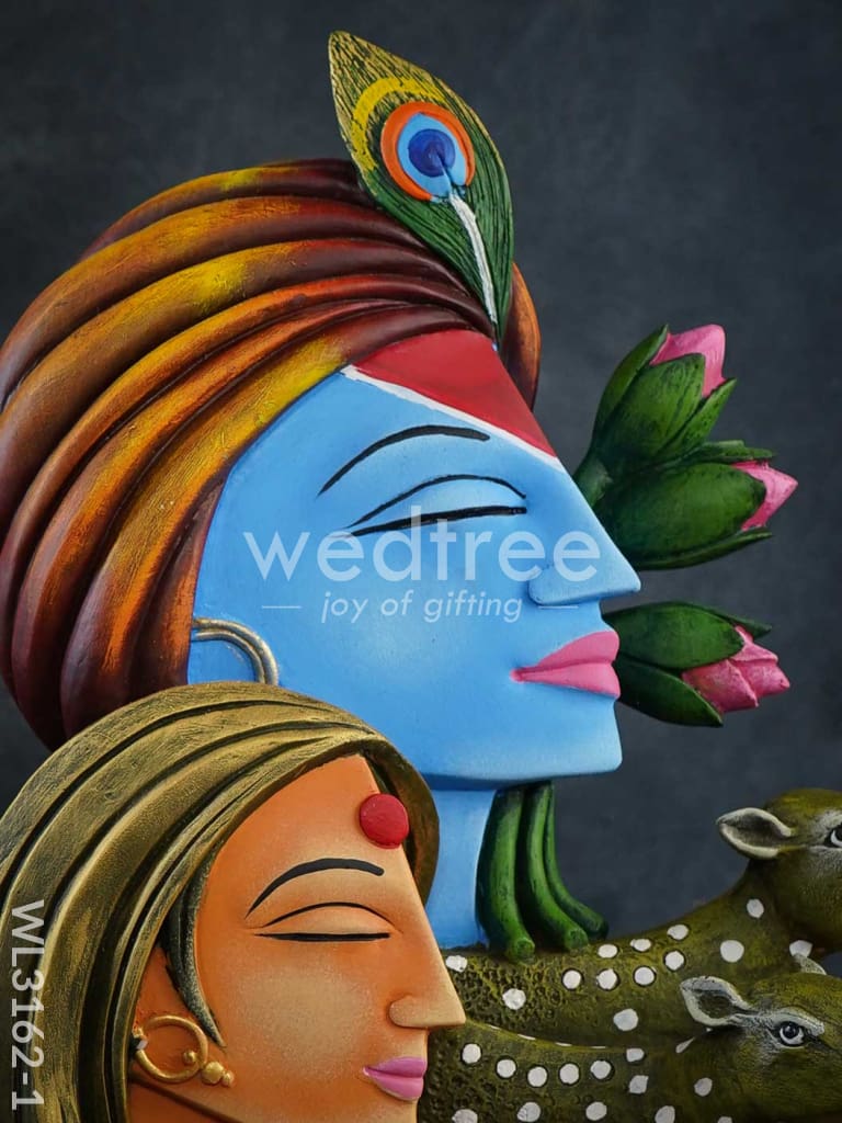 Radha Krishna Idol with Deer - WL3162