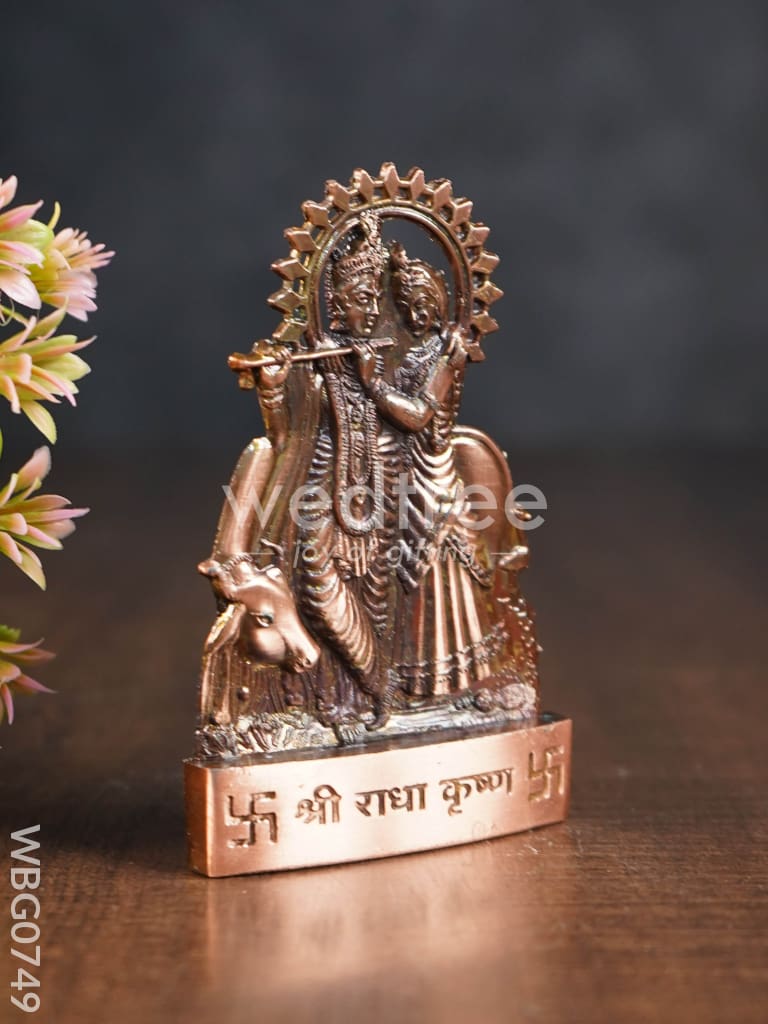 Radha Krishna Murthi Big - Copper Antique Finish - WBG0749