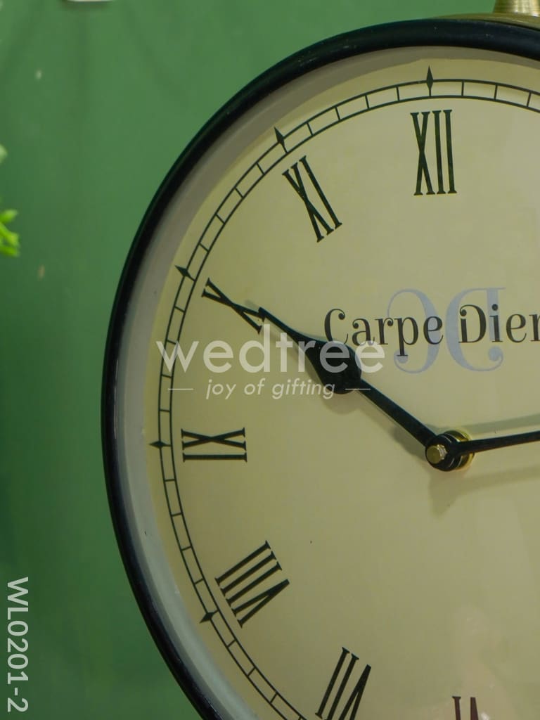 Railway clocks - Brass antique with floral design - WL0201