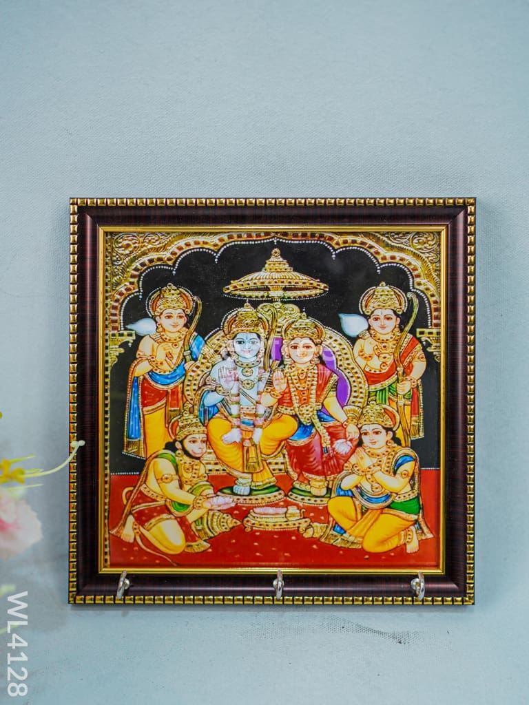 Ram Darbar Key Hanger with Frame (8x8) - WL4128