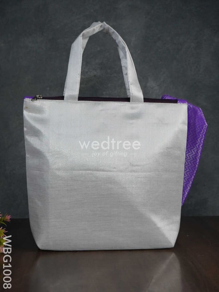 Raw Silk Hand Bag with Purse - WBG1008