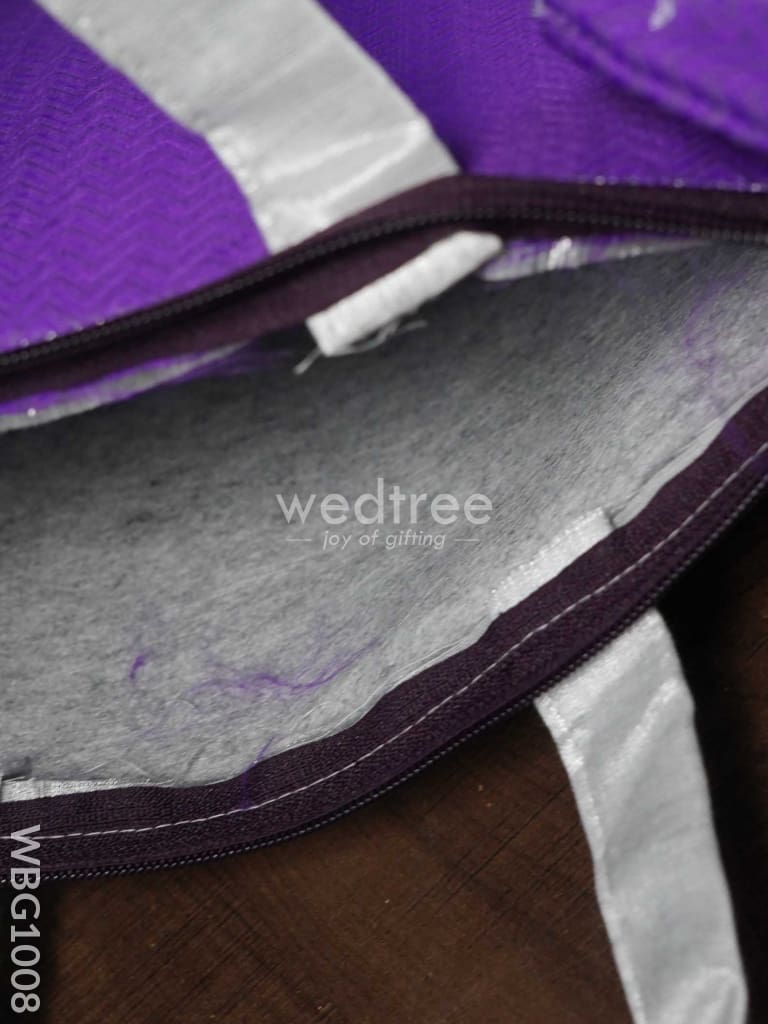 Raw Silk Hand Bag with Purse - WBG1008